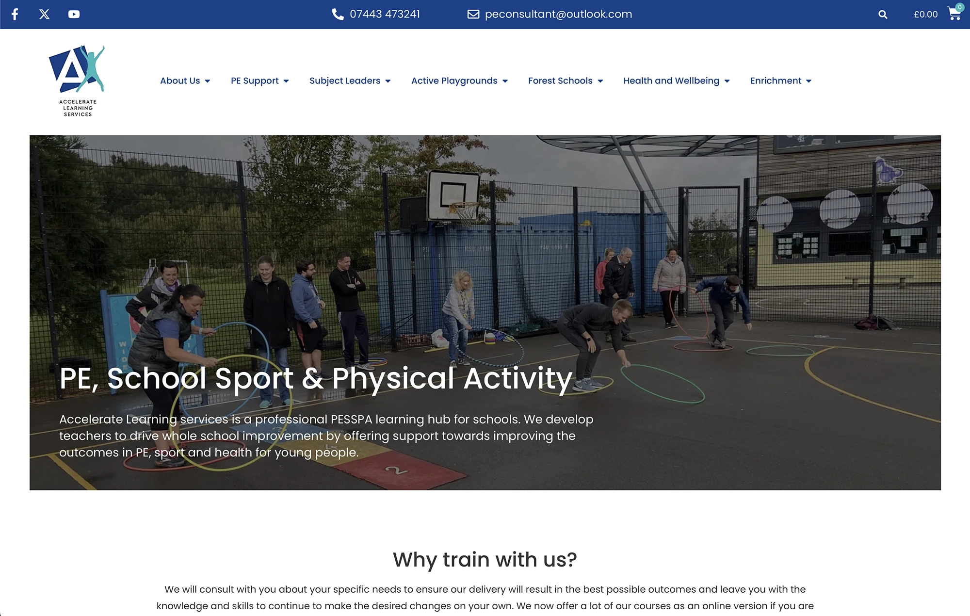 Accelerate Learning Services | Working with Total Web Creations | Website Re-Design and Build